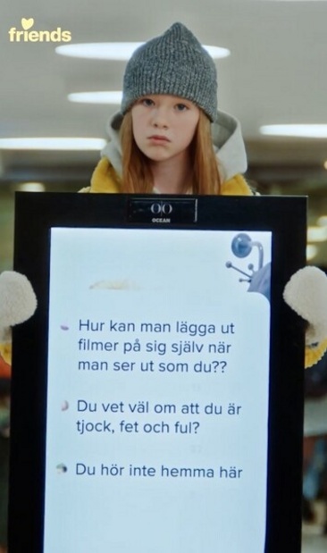 Filminspelning fr Friends kampanj mot ntmobbning