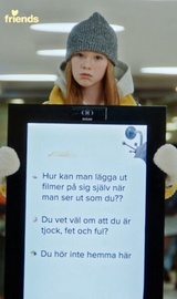 Filminspelning fr Friends kampanj mot ntmobbning