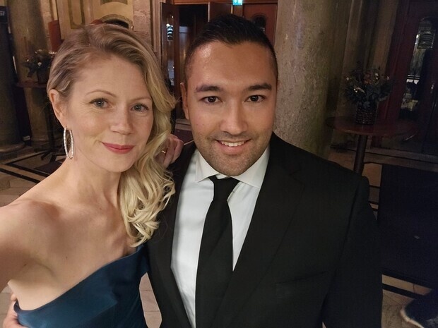 Inspelning av scen med huvudkaraktären Inspelning av scen med huvudkaraktären