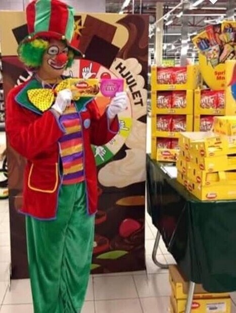 Clown på butik