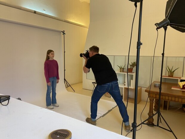 Fotoshoot för modelljobb