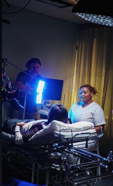 Behind-the-scenes frn lngfilmsinspelning