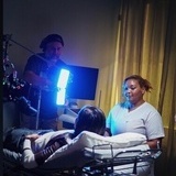 Behind-the-scenes från långfilmsinspelning Behind-the-scenes från långfilmsinspelning