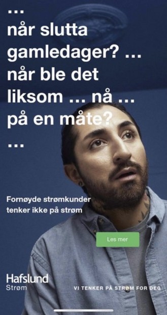 Stillbilde fra Reklame for Hafslund