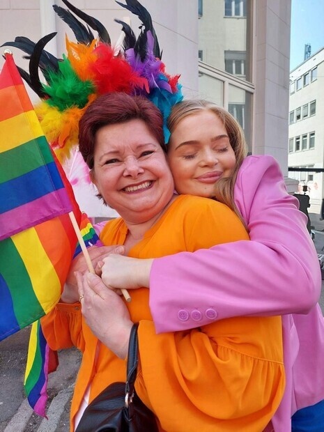 Finfin dag på jobb med datter