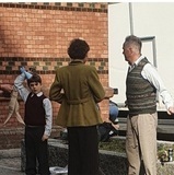 Pause under innspillingen av Gulltransporten Pause under innspillingen av Gulltransporten