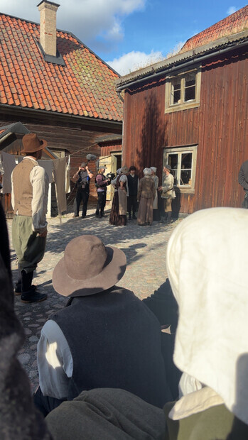 Rolig filminspelning!