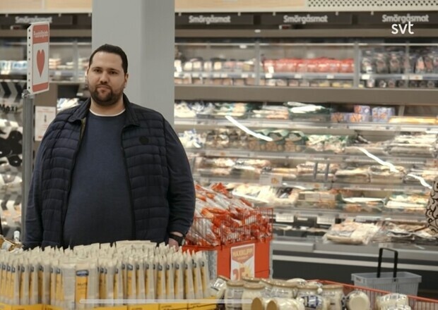 Rolig inspelning av Terese i Kassan