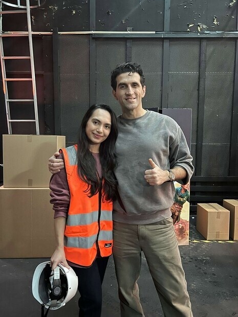 Rolig reklamfilminspelning