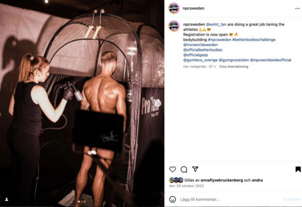 EXLNT spraytan photoshoot