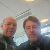 Jag och Mikael Håfström under rolig inspelning Jag och Mikael Håfström under rolig inspelning