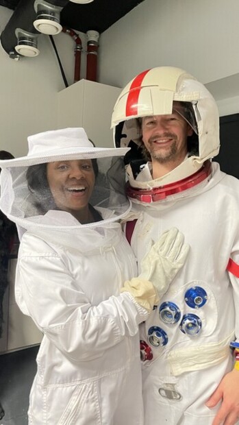 Statist for Safari kjeks (med mannen min)