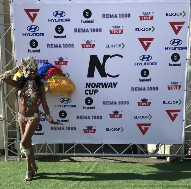 Samba danser under Norway cup Samba danser under Norway cup