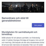 Modell för MSB Modell för MSB