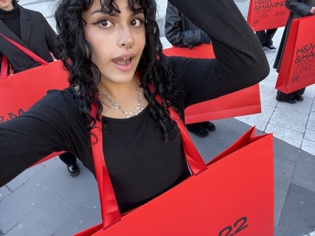 H&M stunt!