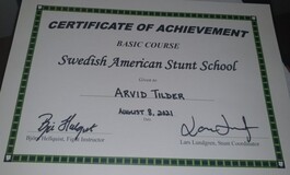 Stunt skola certifikat Stunt skola certifikat