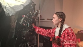 Innan tagning, jul reklamfilm