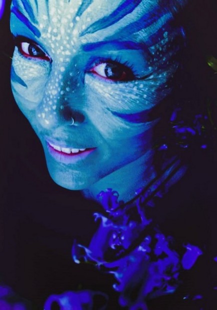 Body paint art work AVATAR