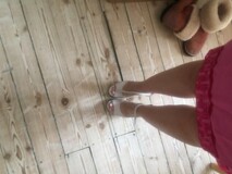 Foto af min fødder i høj stilletter Foto af min fødder i høj stilletter