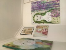 Foto af mine egne værker i min stue Foto af mine egne værker i min stue