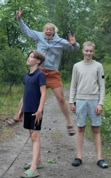 Jag, brorsan och morsan