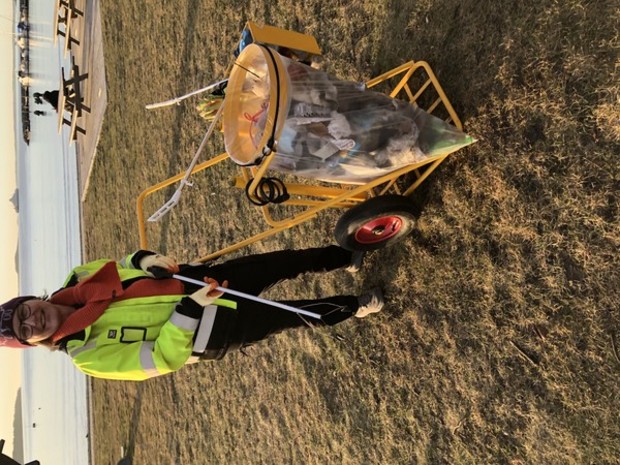 Søppelrydding med Kirkens Bymisjon.