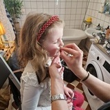 Sminkning pågår Sminkning pågår