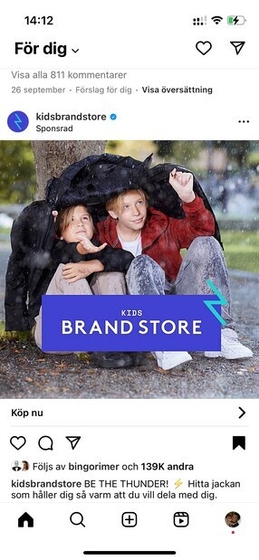 Rolig reklamfilmsinspelning