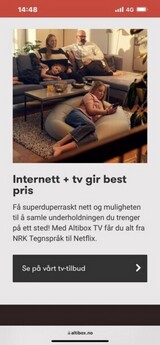 Webkampanje for Altibox Webkampanje for Altibox