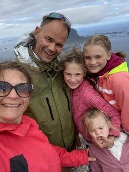 Ingrid med familie Ingrid med familie