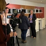 Från inspelning av studentproduktionen Älskling Från inspelning av studentproduktionen Älskling