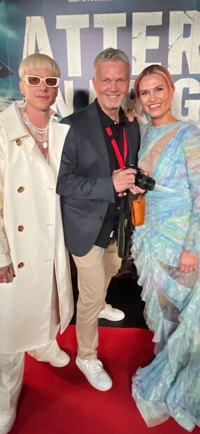 Hyggelig dag på sett