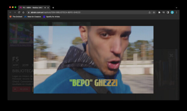 Main actor at audiovisual serial 
