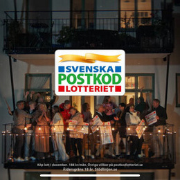 Postkodlotteriets julkampanj Postkodlotteriets julkampanj