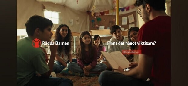 Rdda barnen reklam