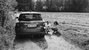 Fra innspillingen av Fright Fra innspillingen av Fright