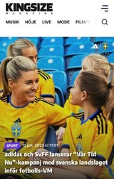 Adidas reklamkampanj, svenska damlandslaget VM2023 Adidas reklamkampanj, svenska damlandslaget VM2023