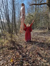 Filmoptagelse for engelsk doku om Tollundmanden Filmoptagelse for engelsk doku om Tollundmanden