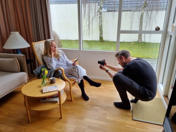 Stilloptagelse, instruktionsvideo til Sundheds.