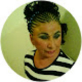 Fra frisyreshow i yngre dager.