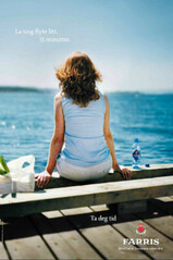 Reklamefoto på boards, i aviser og ukeblad