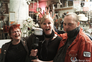 Musikvideoinspelning av the Plastic Pals Musikvideoinspelning av the Plastic Pals