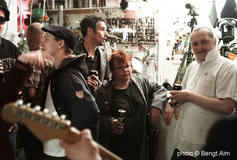Musikvideoinspelning av the Plastic Pals 