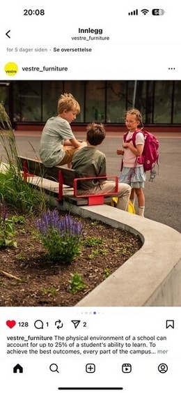 Modell for vestre furniture Modell for vestre furniture