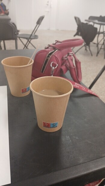 Gott kaffe film  inspelning filmen flaggan.