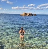 Kvinnlig relaxtur i Spanien. Kvinnlig relaxtur i Spanien.
