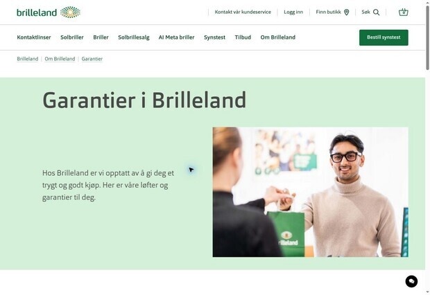 Brilleland – garantier