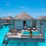 Dronebilde Maldivene