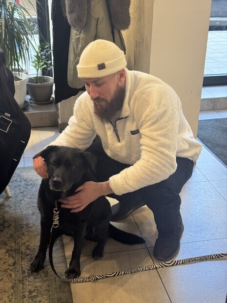 Photo shoot hund vänligt café, Belgrade