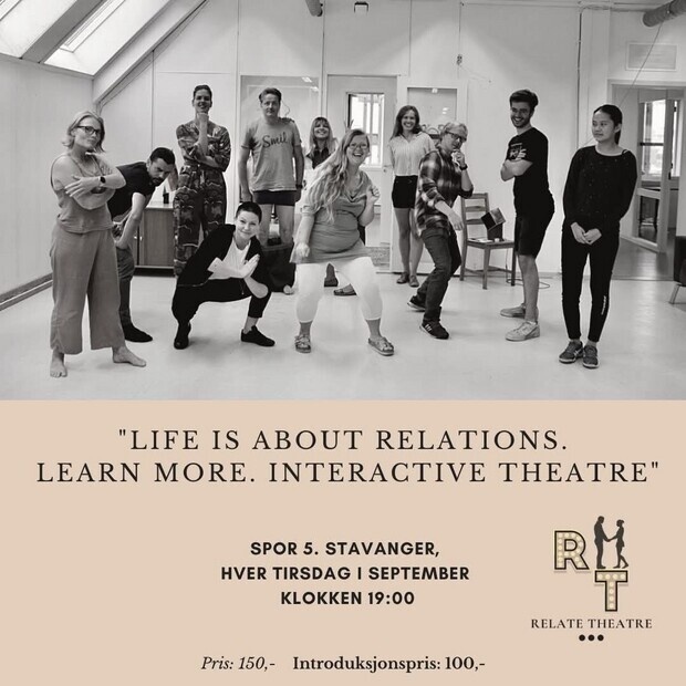 Reklameplakat for Relate theatre